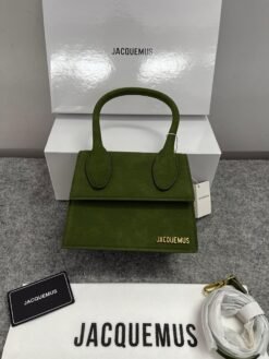Jacquemus Chiquito Pink Suede With Sling Strap