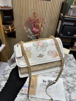 COACH KLARE FLORAL SIGNATURE CROSSBODY BAG WITH OG MAGNETIC BOX