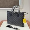 Louis Vuitton Monogram Laptop Bag Office Bag L93006-5 Black